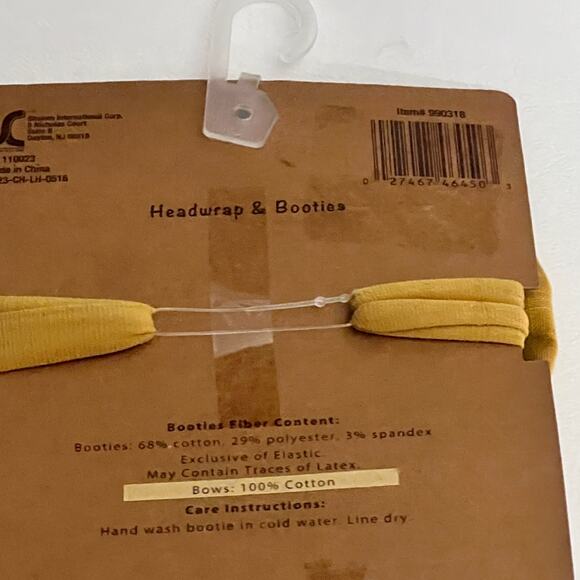 So'Dorable Baby Headwrap and Bootie Set New in Box Sz 0-12M - Picture 4 of 7